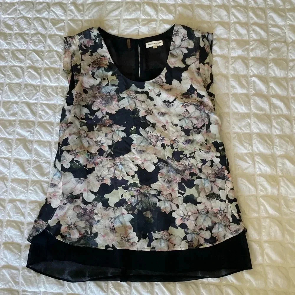 Rebecca Taylor floral silk blouse